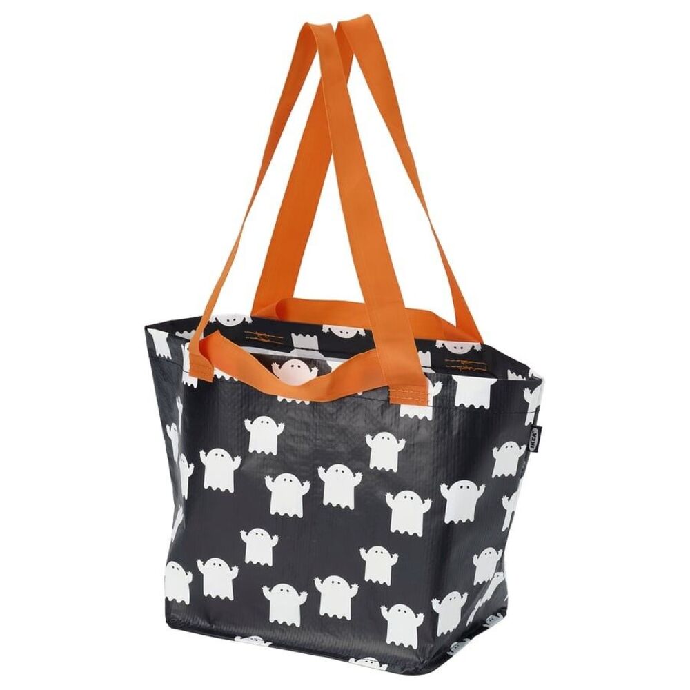 IKEA Kustfyr Halloween Bag Reusable Ghosts 505.996.33 Trick or Treat NEW 2025